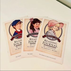 American Girl Doll Vintage Reading Journal Trio 90s Molly/Kirsten/Felicity RARE